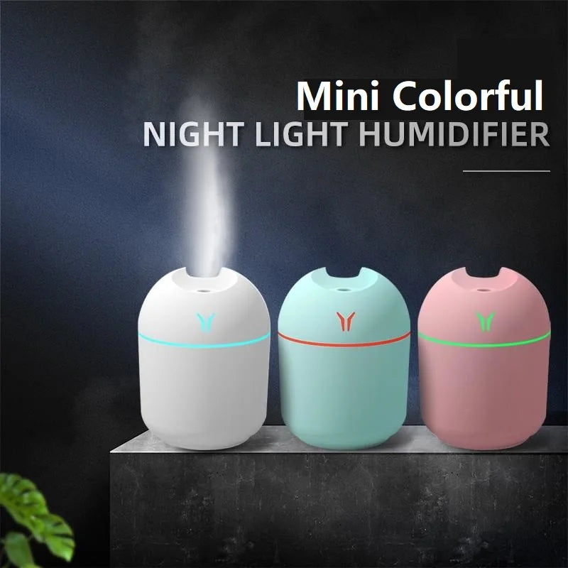 Mini Nawilżacz Powietrza USB z Lampką LED